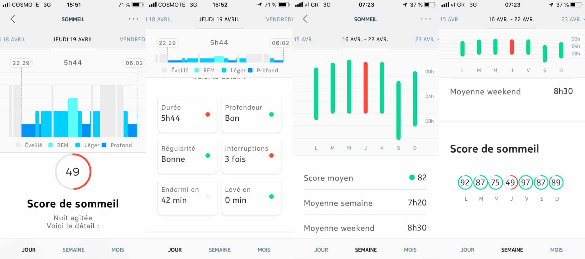 L'application Health Mate pour Nokia Sleep