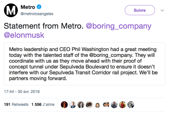 Loop Metro Elon Musk Los Angeles